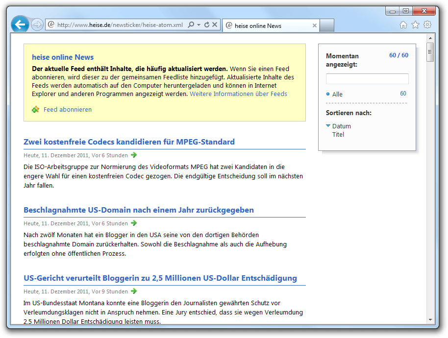 RSS IE