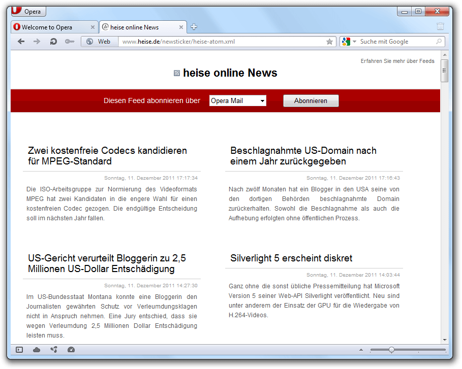 RSS Opera