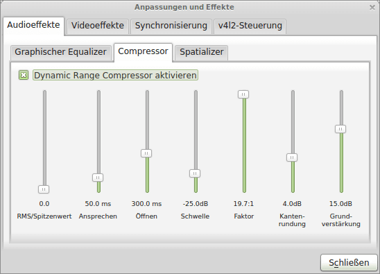 VLC Dynamic Range Compressor