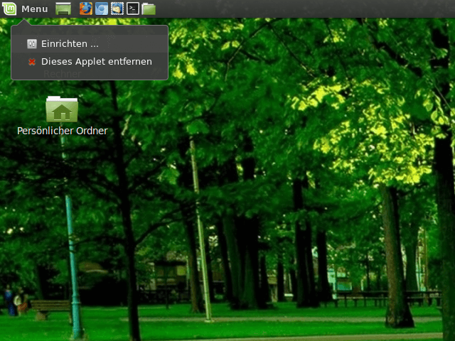 Linux Mint 16 - Menue anpassen
