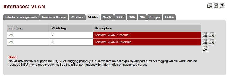 pfsense IPTV VLANs